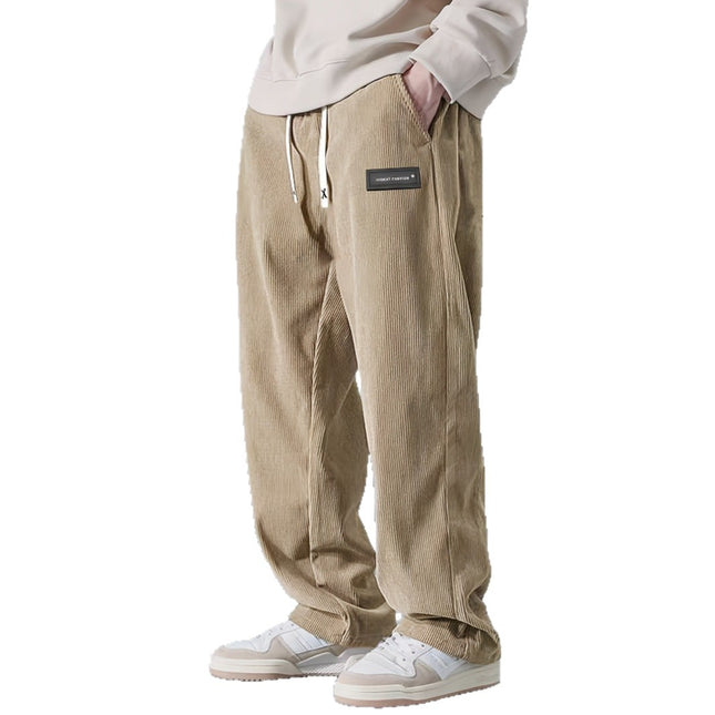 Cross-Border European Size American Casual Pants Amazon's Popular Drapey Smart Pants Barn Style Straight Corduroy Long Pants
