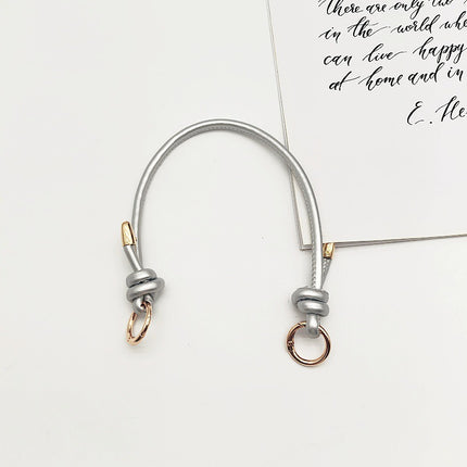 New Fashion Knot Women's Bag Handbag Replacement Bag with PU Leather Rope Metal Ring Buckle Shoulder Strap Bag Accessories