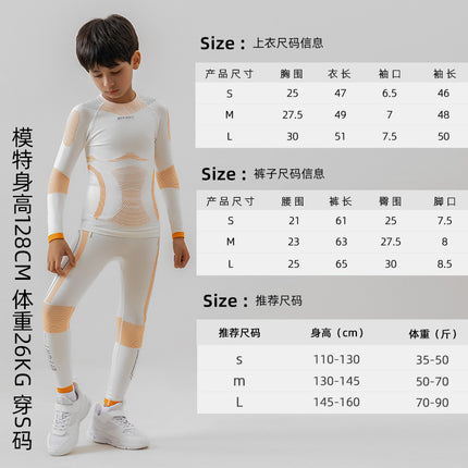 Ski Quick-Drying Clothing for Kidsren, Men and Women, Moisture-Wicking and Warm Sports Bra, Outdoor Compression Clothing, Bottoming Quick-Drying Clothing