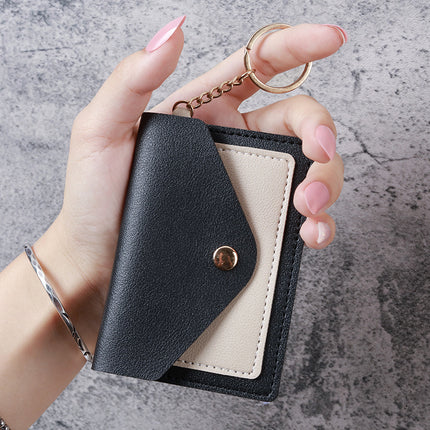 Cross-border New Creative Fashion Small Card Bag Women's Candy Color Keychain Jewelry Student Bus Card Holder Wholesale