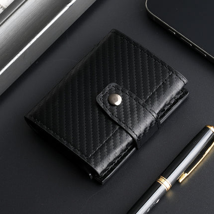 Cross-Border Popular Multi-Card Slot Men's Wallet Automatic Pop-Up Card Holder Unisex Credit Card Holder Card Holder Wholesale Women