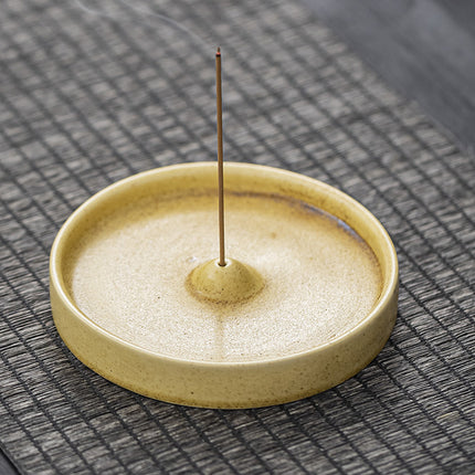 New creative thread incense holder incense tray Candlestick indoor incense burner ceramic home decoration plate incense agarwood sandalwood