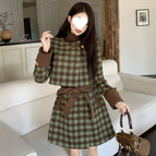 Green (quilted jacket + dress) / S 80-95