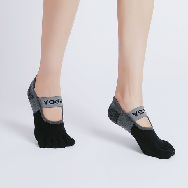 Yoga Yoga Socks Non-Slip Women's Thin Summer Five-Finger Socks Non-Slip New Fitness Indoor Sports Pilates Socks