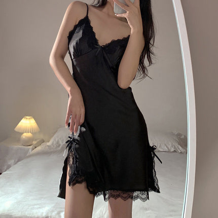 New Sexy Pajamas, Private Lace Sexy Pajamas, Women's Suspender Nightgown, Hot Temptation, Pure Desire Home Clothes