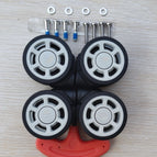5.0cm silver gray m mark (4 pieces)