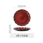 8inch curved edge plate