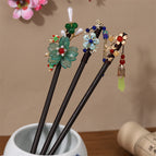 Three-piece set [landscape ink blue wind chime plane tree-coffee rope]]