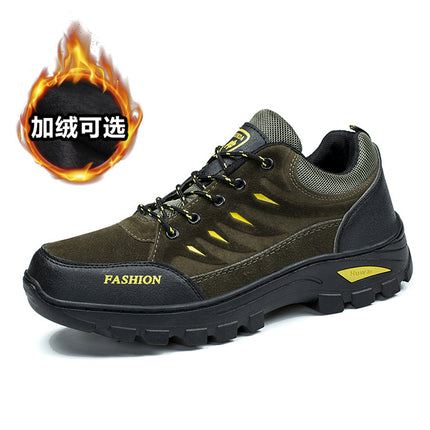 Mountaineering Sports Men's Shoes Outdoor Sports Leisure Waterproof Non-slip Construction Site Work Labor Protection Shoes Warm Cotton Trendy Shoes
