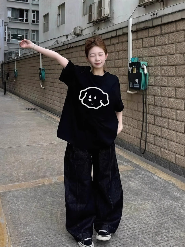 Pure Cotton Short-Sleeve T-Shirt for Women 2026 New White Half-Sleeve Korean Style Loose Lazy Style Summer Stunning Top Ins