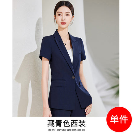 Grey Business Suit suit Women's Summer High-end Hotel Front Desk Manager Dress Jewelry Store Work Suit