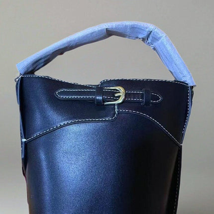 ZA home Spain cross-border women's bag 2025 tide new buckle portable bucket bag shoulder messenger bag a generation of hair
