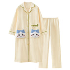 Yellow cat [single pants]-m28 / L
