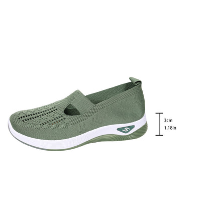 Women's Summer Breathable Soft-Soled Shoes for Middle-Aged and Elderly Mothers Temu Cross-Border Dropshipping Large Size Women's Shoes Clogs Cut Out