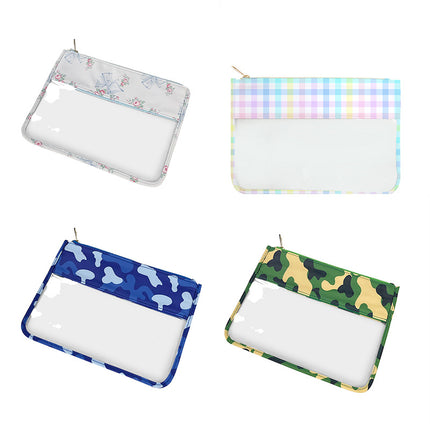 New Transparent Cosmetic Bag Beach Waterproof Mobile Phone Bag PVC Transparent Shrunken Bag Large Capacity Cosmetic Bag