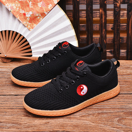 Feiwei Tai Chi Shoes for Men and Women, Martial Arts Training Shoes, Square Dance Sports Shoes, Tai Chi Practice Shoes, Middle-Aged and Elderly Walking Shoes