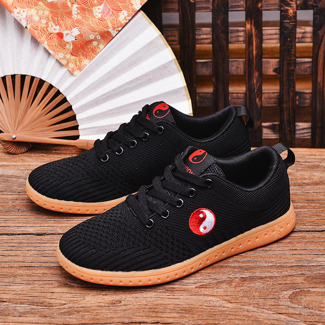 Feiwei Tai Chi Shoes for Men and Women, Martial Arts Training Shoes, Square Dance Sports Shoes, Tai Chi Practice Shoes, Middle-Aged and Elderly Walking Shoes