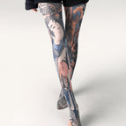 1827 portrait printing / Printed pantyhose free size