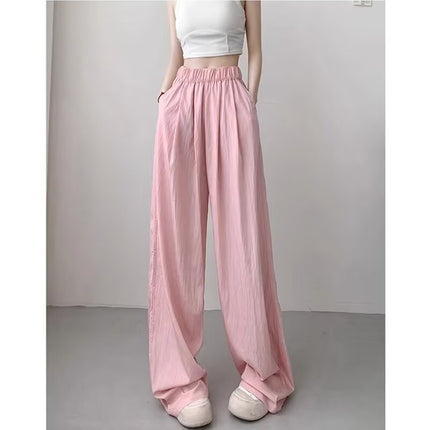 Yamamoto Style New Summer Straight-Leg Versatile Elastic Waist American-Style Drape Pants Casual Pants Floor-Length Pants 2026