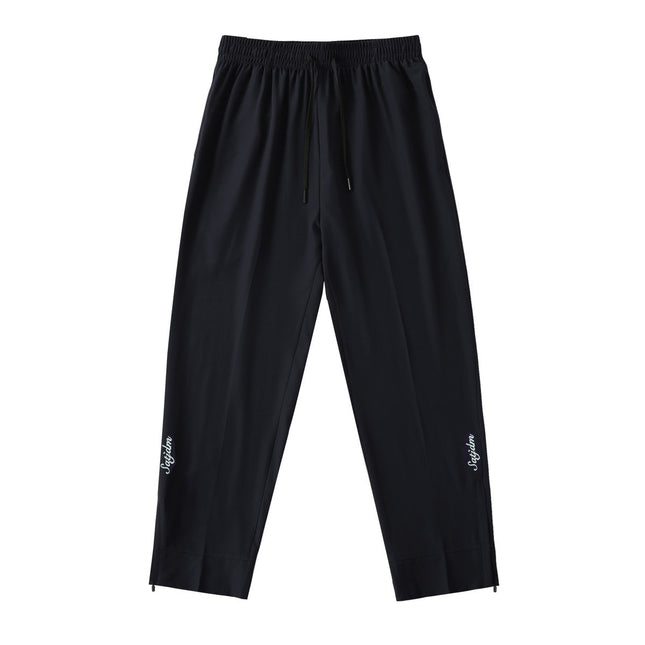 Men's 2025 Summer New Sports Pants Zipper Woven Leggings Basketball Training Fitness Quick-Drying Casual Pants