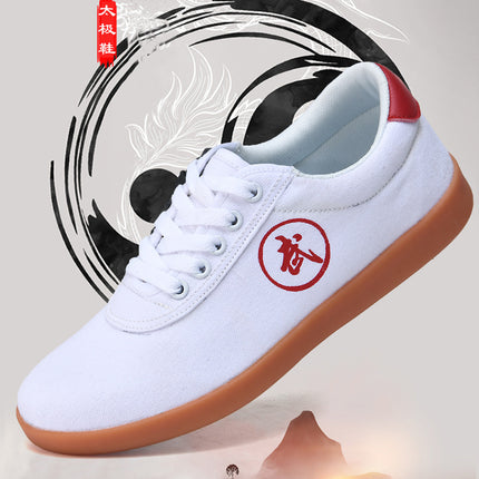 Large Size Tai Chi Shoes for Men and Women, Martial Arts Training Shoes, Soft-Soled Tai Chi Practice Shoes, Square Dance Shoes, Sports Shoes, Canvas Shoes