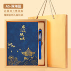 Riding the wind and waves deep sea blue sheepskin [send matching gift bag]