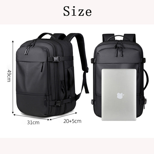 Cross-border Large Capacity Expansion Men's Backpack Waterproof Backpack Business Travel Multifunctional 17-inch Computer Backpack
