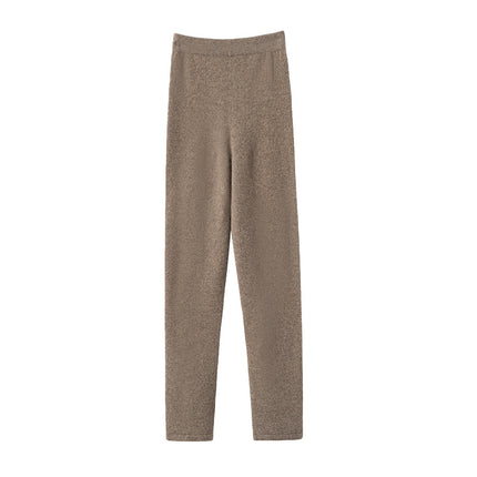 Cashmere Leggings Women's High Waist Tight Belly-Tight Hip-Lifting Warm Pants Slimming Wool Leggings