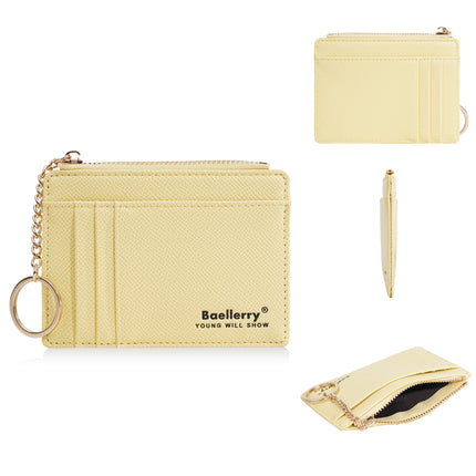 Baellerry New Women's Card Holder Id Holder Cross-Border Multi-Card Slot Card Holder Card Sleeve Thin Coin Card Holder Women