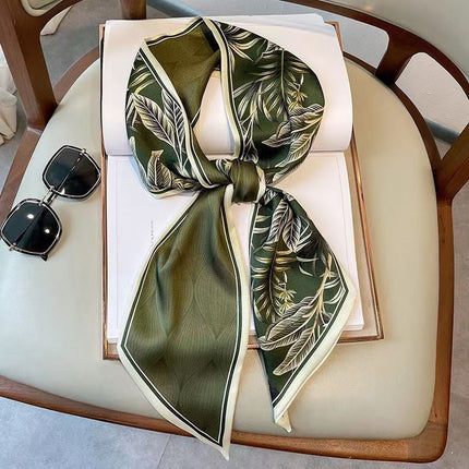 2025 New Long Scarf Korean Style Printed Temperament Scarf Summer Fashion Decorative Bangle Scarf Factory Wholesale
