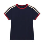 Navy blue with red edge / S