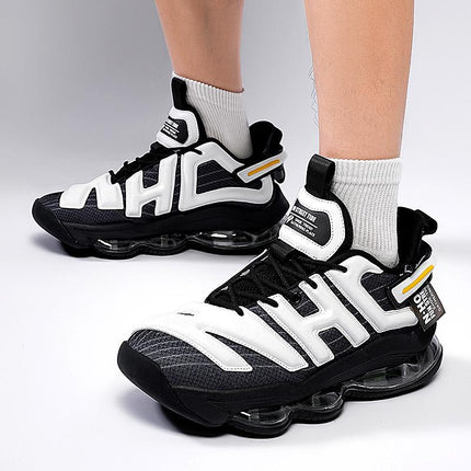 Basketball Shoes Men's Full-Length Air Cushion Trendy Sports Shoes Men's Shoes Spring Breathable Sports Shoes Men's Height-Increasing Youth Shoes