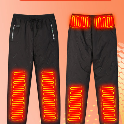 New Model of Smart Heating Pants for Men and Women, Winter Electric Heating Thermal Pants, Outdoor Cold-Proof Cycling Heating Pants, Casual