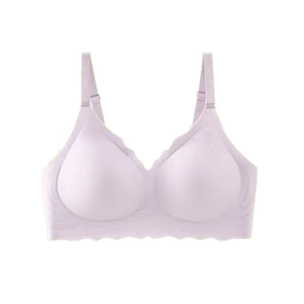 Autumn and Winter New Seamless Jelly Gel Small Chest Push-up Underwear Women's Comfortable Non-rims Anti-sagging Drop Cup Bra