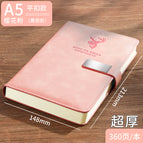 A5 cherry blossom powder-elk head-flat buckle 360 pages