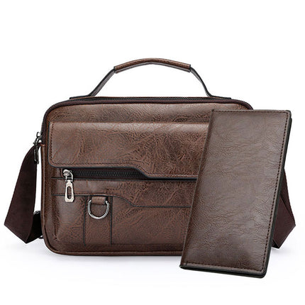 Men's Shoulder Bag Portable Foreign Trade 2025 New Fashionable Crossbody Bag Casual Outdoor Southeast Asian Cross-border Shoulder Bag Men's Bag
