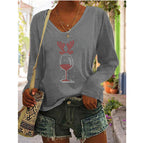 Gray-horn wine glass / S