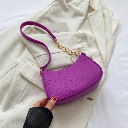 Women's Small Bag 2025 Winter Trend Retro Shoulder Bag Simple Fashion Crossbody Bag Stylish Underarm Bag for Women
