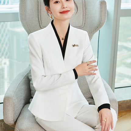 Suit Skirt, Business Attire, Goddess-Style Suit Set, Beauty Salon Front Desk, Hotel Sales Department, Jewelry Store Work Uniform