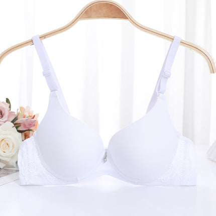 Shantou underwear factory spot adjustable smooth seamless bra women's small chest upper support gathered Japanese girl bra