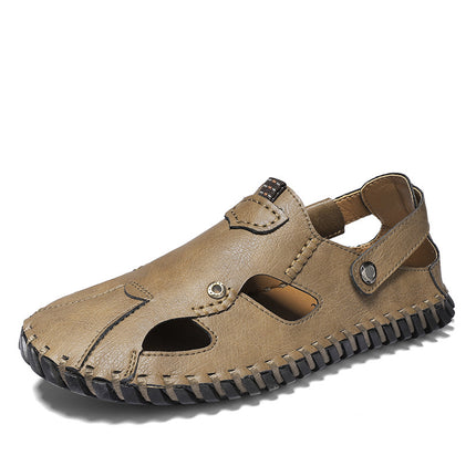 Foreign Trade Hot-Selling Summer New Product, Hand-Stitched Men's Casual Breathable Versatile Sandals and Beach Shoes