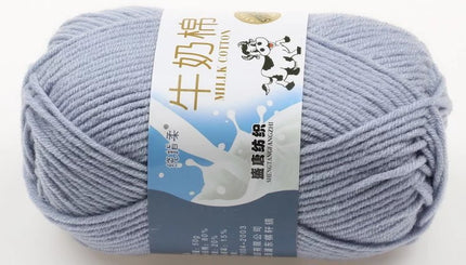 Five-Strand Milk Cotton Wool Ball Wholesale Medium Thick Thread Crochet Doll Shoes Scarf Handmade DIY Knitting Material Package