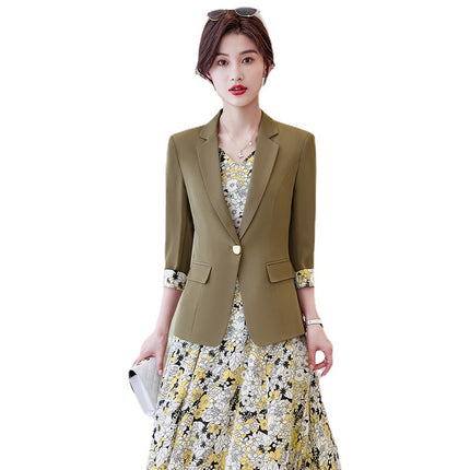 Fried Street Fashion White Suit suit Women's 2023 Spring New Age-reducing Light Mature Small dress Two-piece Set