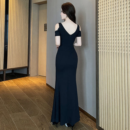 New Sexy Fashion Nightclub Technician Work Clothes Charm Massage Massage Evening Dress Slim DJ Princess Dress