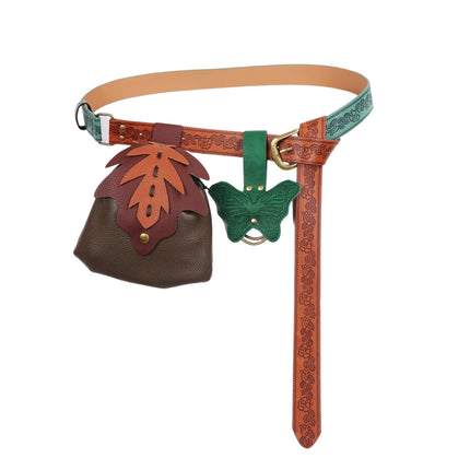 Carnival Renaissance Costume Accessories suit Medieval Knight Belt Wrist Bracer Halloween Magic Bag Props