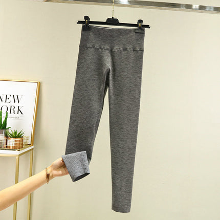 Live delivery double-sided colorful velvet high waist leggings slim fit all-matching women's trousers for outerwear