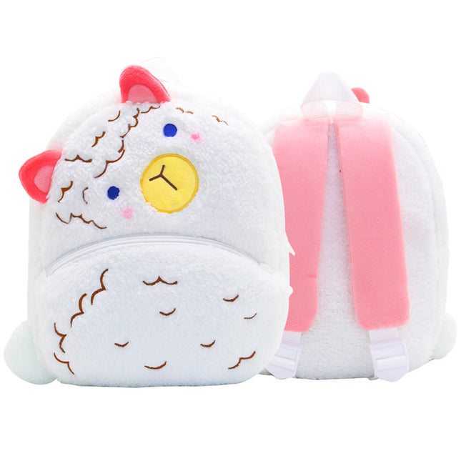 Cute Cartoon Animal Children's Backpack Stall Supply Backpack Kindergarten Plush Backpack Children's Bag Orderable Printing
