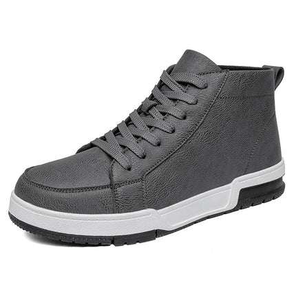 Men's shoes autumn and winter new high-top board shoes men's casual business shoes ins versatile sports fashion shoes one-piece delivery