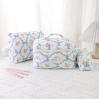 4#Blue bow / Small size-pencil bag (19*6*8)