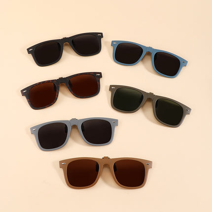 2026 New Adult Foldable Sunglasses Clip-On Outdoor Anti-Uv Sunglasses Polarized Clip-On Sss25